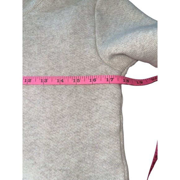 J. Crew Women's Petite Medium Cream Cowl Neck Funnel Neck Sweater Side Pockets - Picture 7 of 10